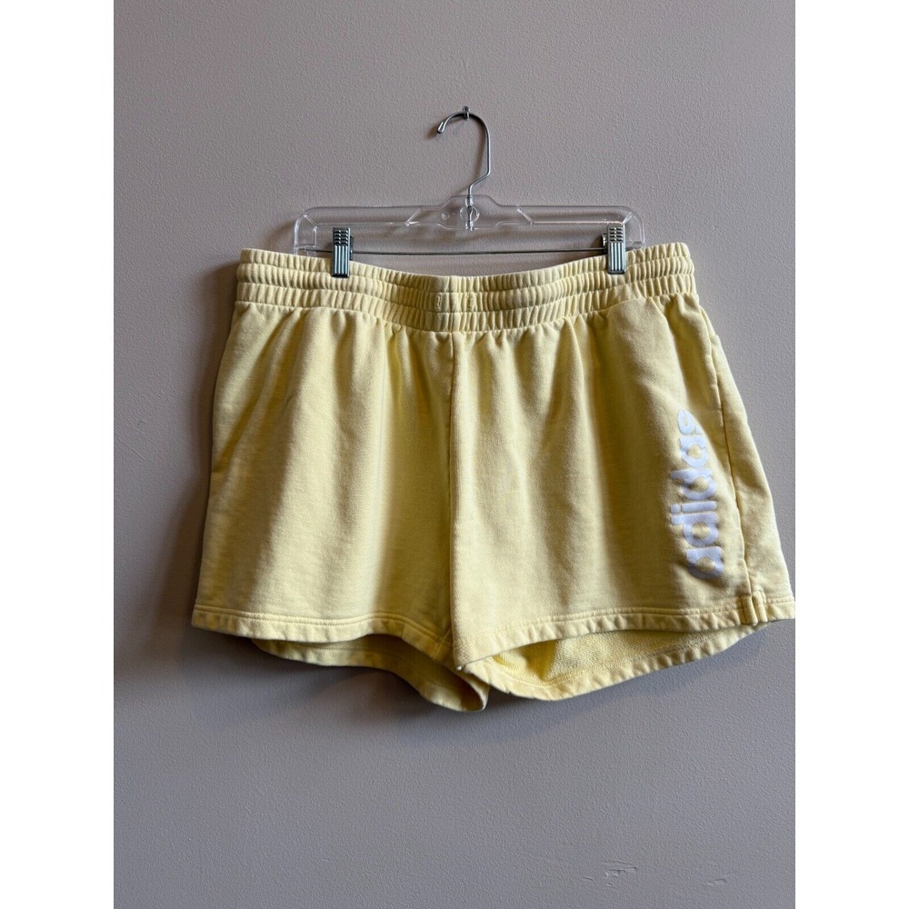 adidas Shorts Women's Size 2XL  "Almost Yellow" Sweat Shorts - 3.5" inseam